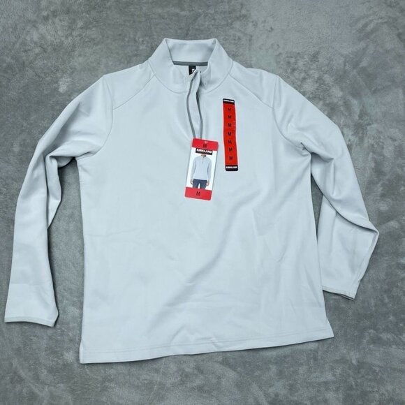 Kirkland Signature Mens Long Sleeve Quarter-Zip Shirt Size M a1142 - Picture 1 of 9